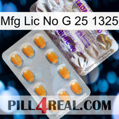 Mfg Lic No G 25 1325 new12